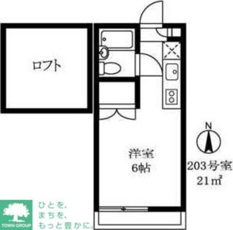 ハイツベルグ中延の物件間取画像